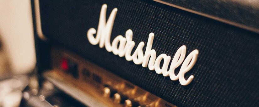 A Marshall guitar amp
